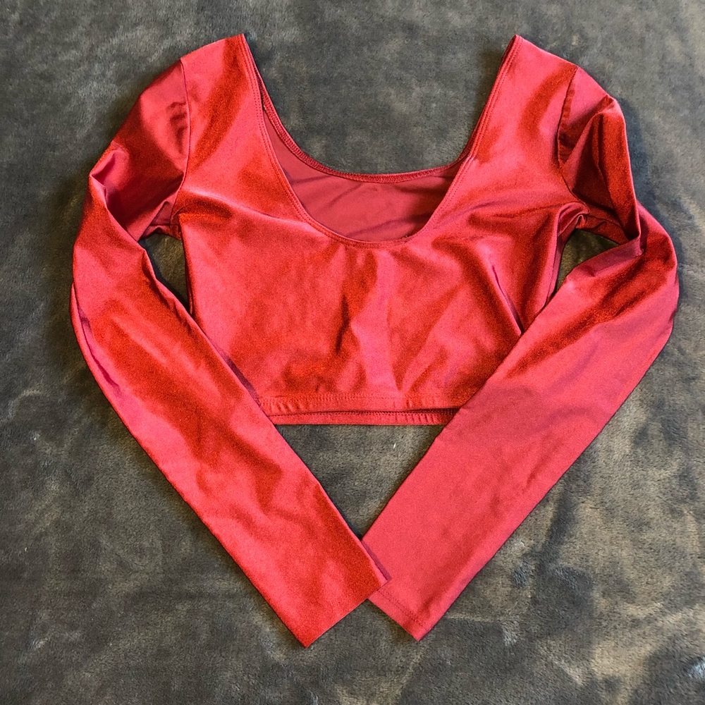 Maroon Crop Top - Picture 4 of 4